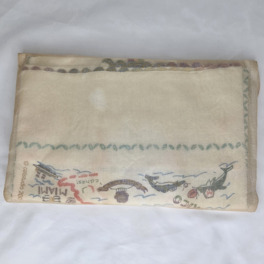 NWOT Catstudio Size 22"x28" Hand/Dish Towel-Miami Themed Towel 100%cotton - Picture 2 of 12